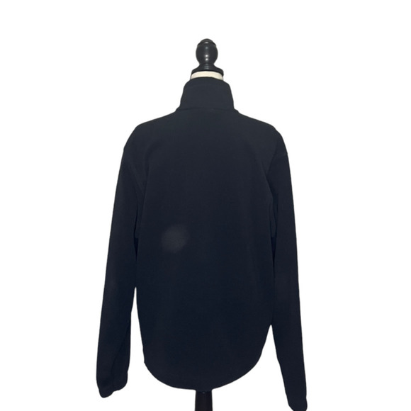 Columbia Fleece Jacket Womens Medium M Black Classic Full Zip Long Sleeve - Picture 5 of 12